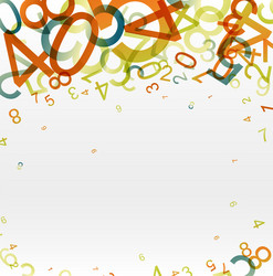Mathematical Background with Numbers vector image
