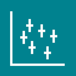scatter plot ii vector image