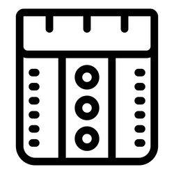 line icon style representing a server vector image