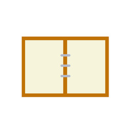 notepad open notebook for writing vector image