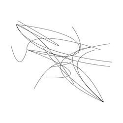 random curvy squiggly tangled lines knot loop vector image