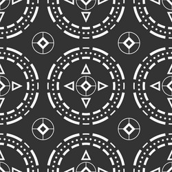 abstract seamless pattern with round geometric vector image