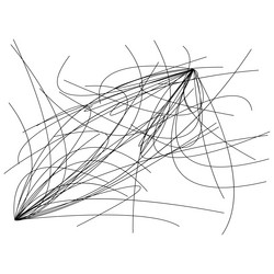 random curvy squiggly tangled lines knot loop vector image