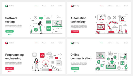 Software Automation & Engineering vector image