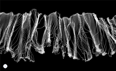Dynamic Particle Network - 3D Tech vector image