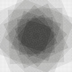 geometric grid shape black center gradient mesh vector image