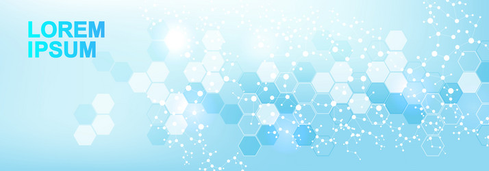 molecular structure dna atom neurons science vector image