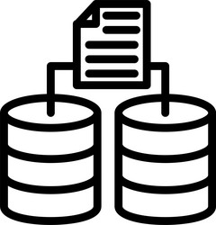 redundancy linear style icon design vector image
