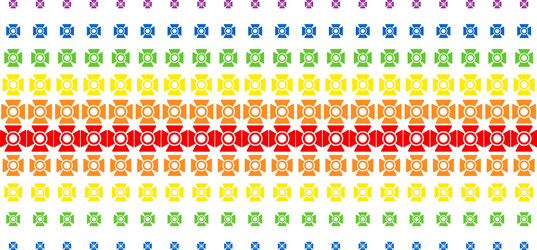 searchlight shape halftone spectrum array vector image