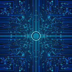 cyber security by dint of fingerprint scanning vector image
