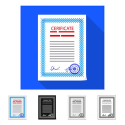 design of form and document icon set vector image