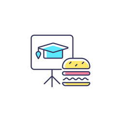 Lunch & Learn Training Icon vector image