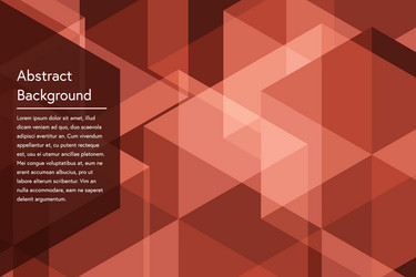 red geometry abstract background vector