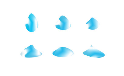 set of abstract modern graphic elements gradient vector image