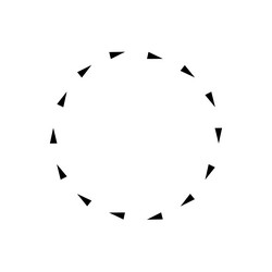 Spin arrow circle recycle arrown round frame vector