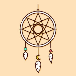 dream catcher in graphic vector