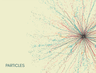 Dynamic Particle Technology Background vector image