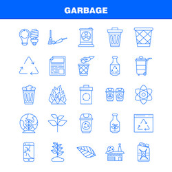 garbage line icon for web print and mobile uxui vector image
