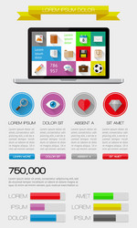 UI Elements & Web Graphics vector image