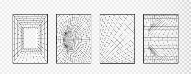 wireframe grid geometry backgrounds abstract 3d vector image