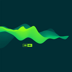 3d wavy background dynamic effect abstract vector image