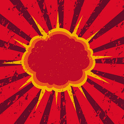 Frame boom comic book explosion Royalty Free Vector Image