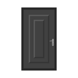 isolated object of door and front sign collection vector image