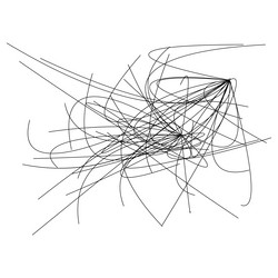 random curvy squiggly tangled lines knot loop vector image