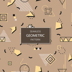 seamless pattern with geometric shapes vector image