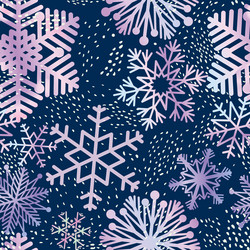 Winter Snowflake Abstract Pattern vector image