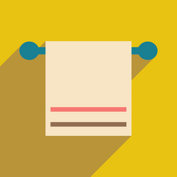 flat with shadow icon and mobile application vector image