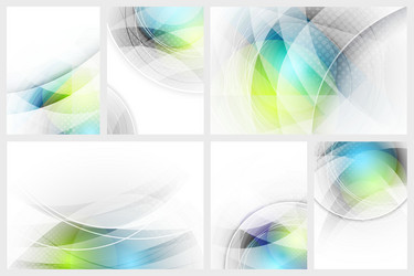 set abstract glowing background with space vector image