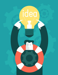 business idea infographics vector