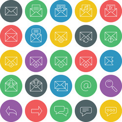 icons set for web site design and mobile apps vector image