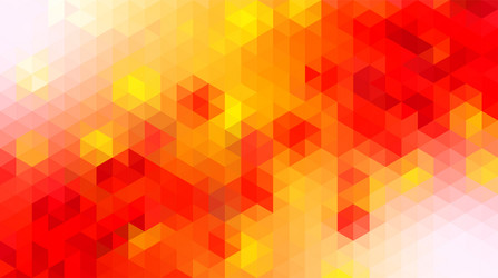 red gradient geometric triangle mosaic background vector image