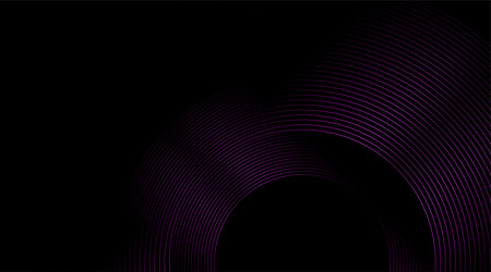 violet shiny circular lines abstract futuristic vector image