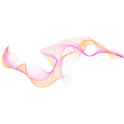 wave of many lines flow purple orange gradient vector image