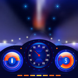 Car speedometer dashboard icon Royalty Free Vector Image