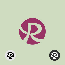 Letter R with Angry and Happy Character Graphic by Redvy Creative