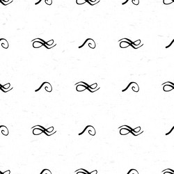 seamless pattern with calligraphic vignettes vector image
