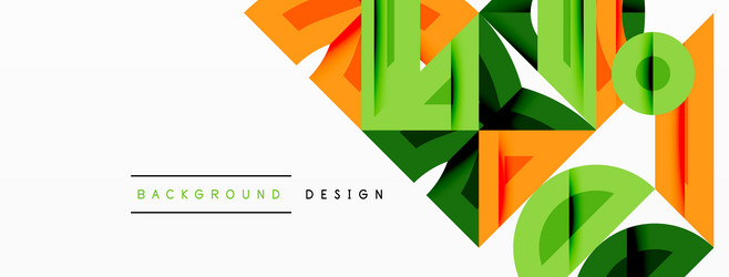 abstract geometric shapes overlap creating vector image