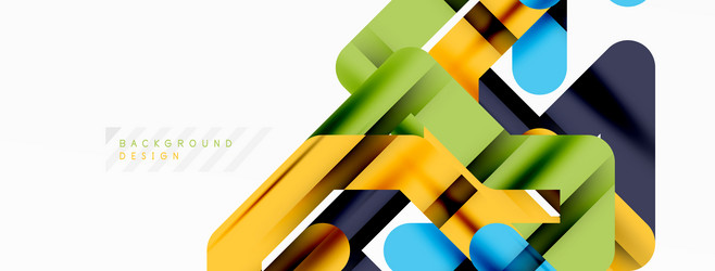 dynamic colorful lines minimal abstract background vector image