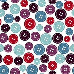 Seamless Button Pattern vector image