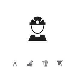 Set of 5 editable structure icons includes vector