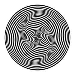 Swirling Vortex Illusion vector image