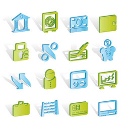 business and finance icons vector