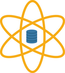 data science icon flat creative element from big vector image