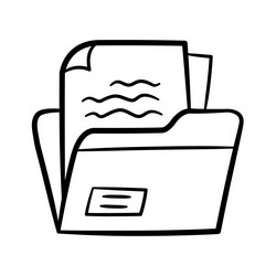 file folder document workspace project resource vector image