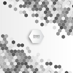 Geometric background abstract hexagonal pattern vector