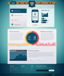 Modern Web Interface vector image